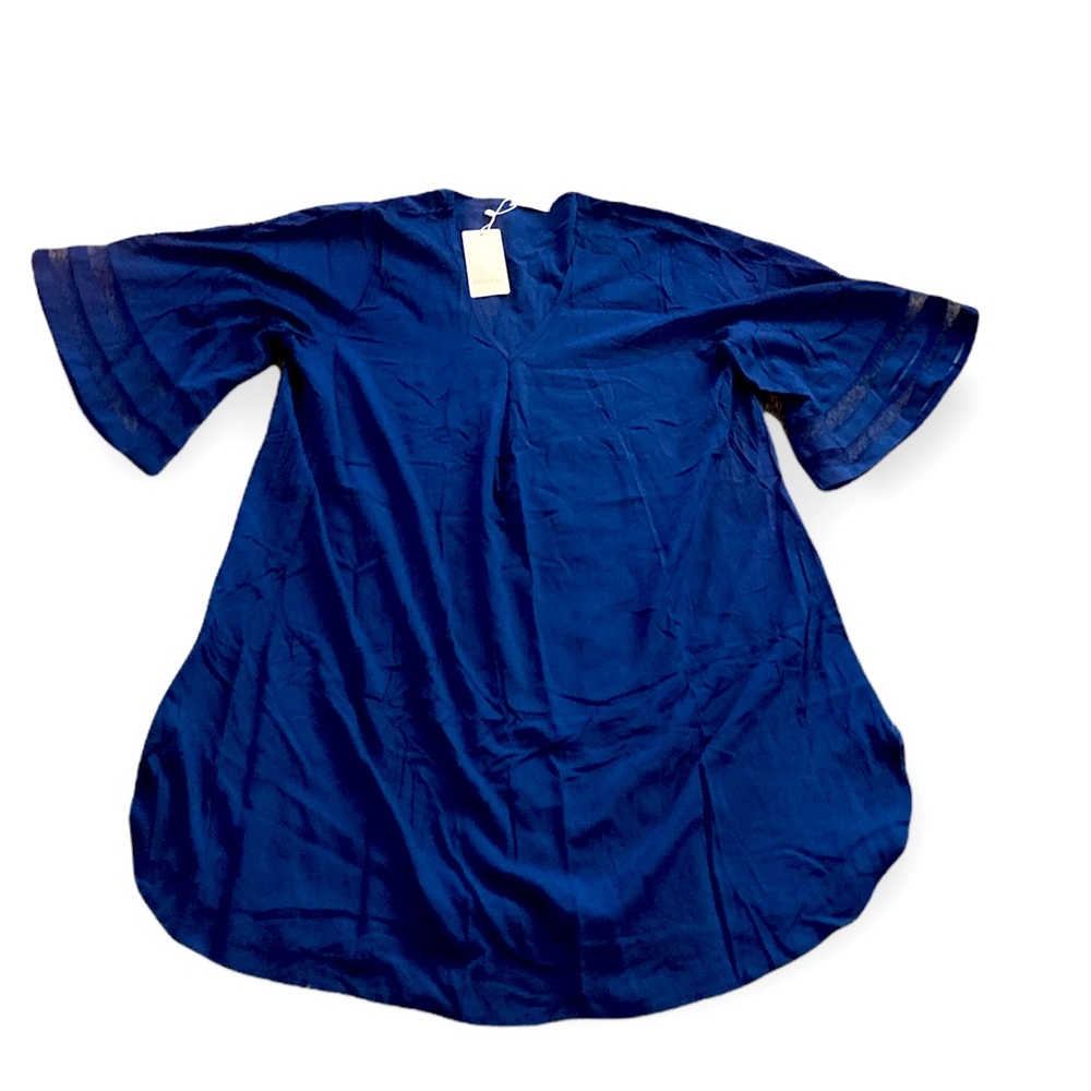 Ekouaer royal blue tunic top size xxl